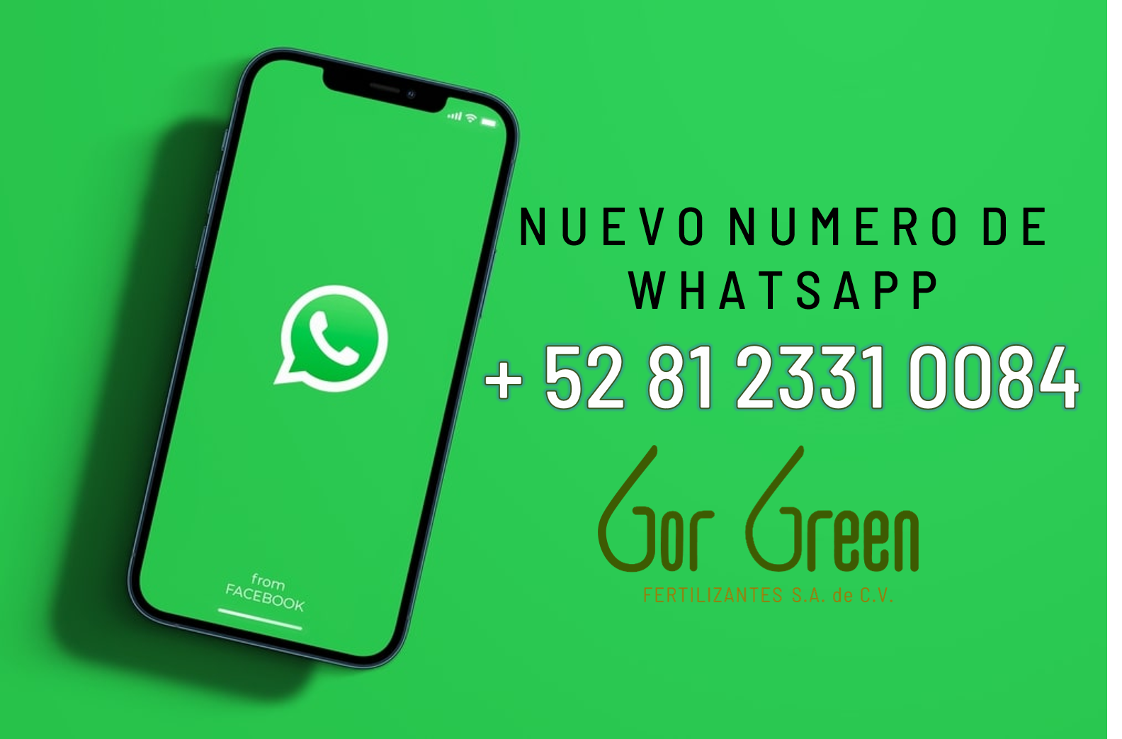 NUEVO NUMERO DE WHATSAPP